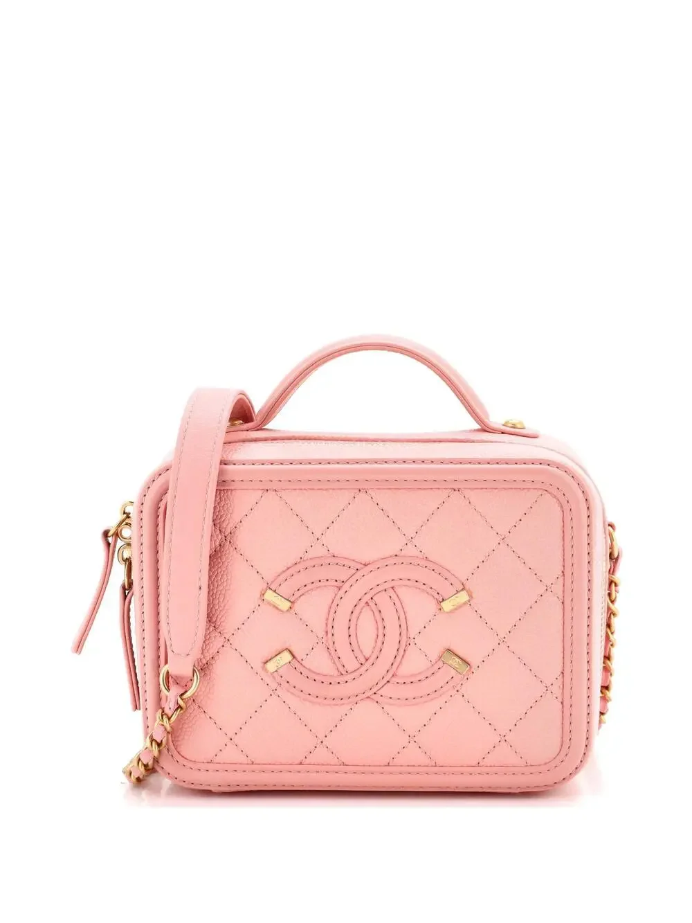 Chanel Filigree Vanity Case Quilted #277161C39B